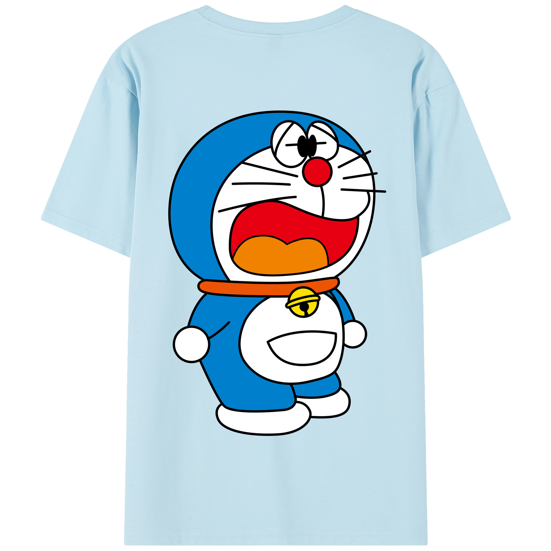 （画像用） ドラえもん Doraemon 綿100％半袖Tシャツ（背面プリント）